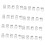 40Pcs Clear Plastic Bookmarks Waterproof-8x10cm Satisfactory 1
