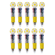 Multicolor Ballpoint Pen 4 in 1 Colors in One-Yellow 10PCS