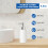 Silver Ceramic Soap Dispenser 8.5oz Refillable Rustproof Pump for Bathroom and Kitchen 3