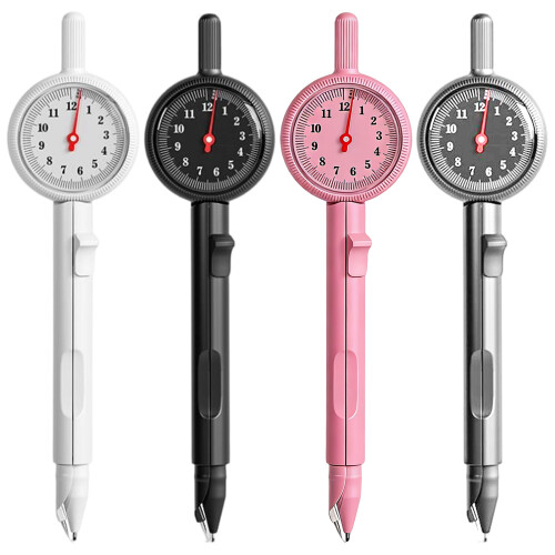Plastic Geometry Compass With Clear Scale Markings-White 1