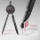 Plastic Geometry Compass With Clear Scale Markings-White 3