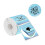 140Pcs Glittering Round Thermal Label 50mm Adhesive-Blue 1