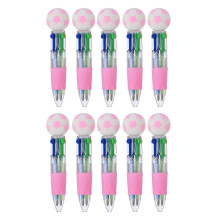 Set uittrekbare balpennenset met veelkleurige-Roze 10 STKS