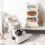 Thuiskantoor Decoratieve make-upborstelhouders-wit 7