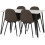 Seconique Marlow & Athens Dining Set X4 Chairs  Brown Pu 3