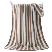 Quick Dry Bath Towel Microfiber with Rapid Drying Technology, Soft Striped Design for Beach and Travel