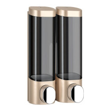 300ml x2 Wall Mounted Soap Dispenser with Dual Compartment Design, Easy Refill for Bathroom Use