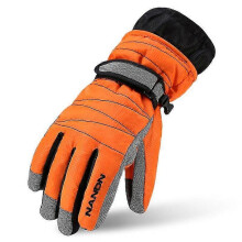 (XL, Orange) Winter Warm Mountain Snowboard Ski Gloves Men Women Cold Snow Skiing Mittens Waterproof Snowmobile