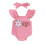(6-9 Months, Pink) Completo estivo per per capelli. 1