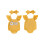 (3-6 Months, Yellow) Completo estivo per per capelli. 2