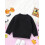 (2-3 Years, Black) Mädchen Herbst Winter Strickpullover Langarm Pullover mit Smiley-Stickerei 8