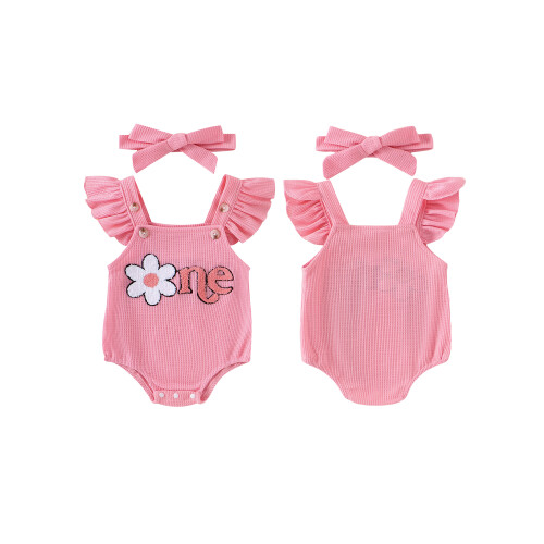 (6-9 Months, Pink) Completo estivo per per capelli. 1