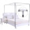 Mosquito Net Bracket 1.5 2 2m Bed Canopy Frame Post Bracket for 4.92ft and 5.91ft Beds 1