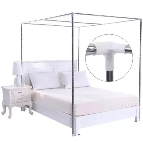 Mosquito Net Bracket 1.5 2 2m Bed Canopy Frame Post Bracket for 4.92ft and 5.91ft Beds