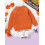 (6-9 Months, Orange) Mädchen Herbst Winter Strickpullover Langarm Pullover mit Smiley-Stickerei 6