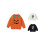 (9-12 Months, Orange) Mädchen Herbst Winter Strickpullover Langarm Pullover mit Smiley-Stickerei 2