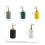 White Marble Pattern Ceramic Soap Dispenser for Bathroom Sink, Refillable Bottle with Smooth Pump 2