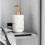 White Marble Pattern Ceramic Soap Dispenser for Bathroom Sink, Refillable Bottle with Smooth Pump 5