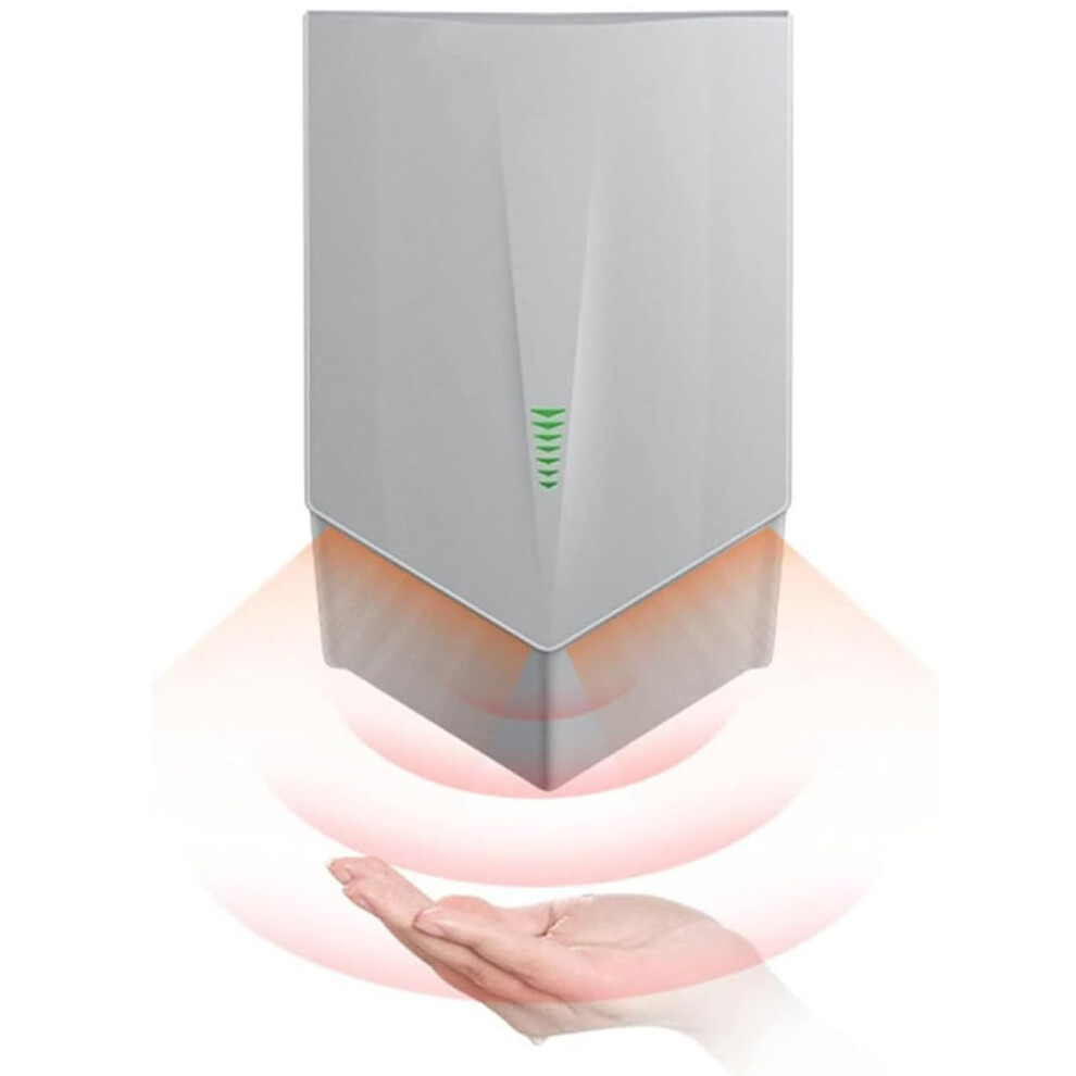 Automatic Hand Dryer Fast Drying Touchless Wall Mounted For Public Restrooms And Malls Grey 9351714485852