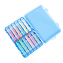 12 stuks glad schrijven stofvrij krijt-Blauwe doos 12 stuks