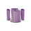 Rotating Desktop Plastic Organiser Storage Container 5-Purple 1
