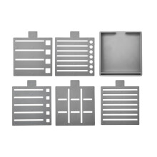 Professional Memo Pad Stencil Template Systems For-Light Grey