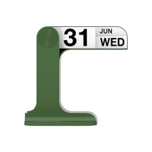 Space Saving Tabletop ABS Daily Calendar with Dates Week-Green