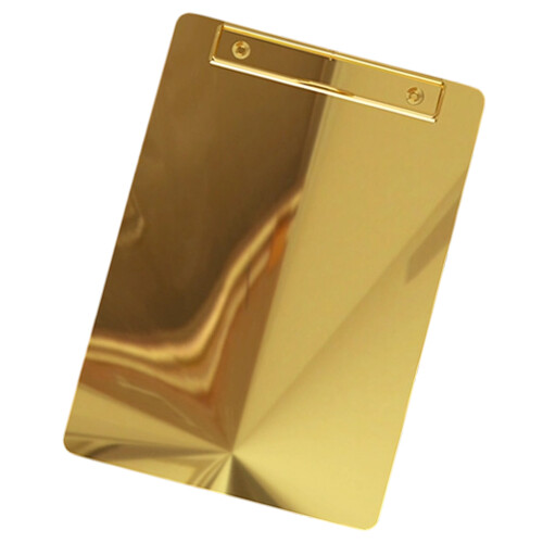 Professional Gold Metal Document Storage Clipboard-25X18