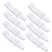 16pcs Bed Sheet Holders with Elastic Corner Fasteners and NonSlip Clips for Secure Bedding