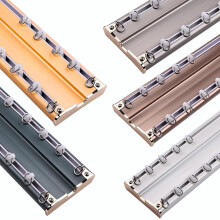 Ceiling Curtain Track Heavy Duty Double Rail Aluminum Alloy 9.19ft Green Ceiling Mount for RV Shower or Room Divider
