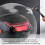 Aumotop 28L Tail Box 420x410x280mm White/Black/Red 2