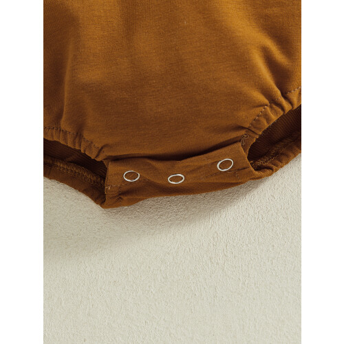 (9-12 Months, Coffee) Rompertje voor baby's herfst jumpsuit. 2