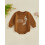 (6-9 Months, Coffee) Rompertje voor baby's herfst jumpsuit. 7