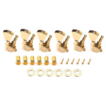 Electric Guitar Tuning Pegs Gold 3L3R Guitar Tuners Set for Les Paul Stable Tuning Durable Metal