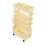 Movable Book Rack Large-Capacity Beige 75x37x22cm 1