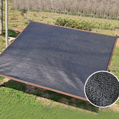 Black Shade Cloth 5M PE 2m Wide Edge-Punching 2