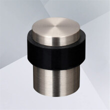 Heavy Duty Stainless Steel Wall Mount Door Stopper with Rubber Tip for Secure Door Hold and Modern Style