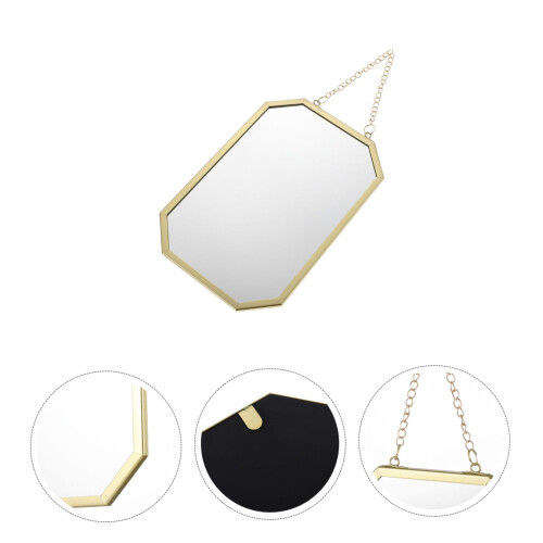 Small Wall Mirror for Bathroom with BreakResistant Surface and Easy Hanging Artistic Decor 1
