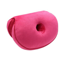 Orthopedic Seat Cushion Memory Foam Hip Pillow for Pelvic Support and Pressure Relief Rose Red