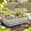 Outsunny Jardinera Elevada Gris 120 x 60 x 30.5 cm 2