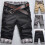(M, Grey) Men Plaid Patchwork Pockets Buttons Fifth Pants Loose Beach Shorts Tw 2