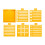 Multifunctionele stencilorganisatoren Sticky-Geel 1