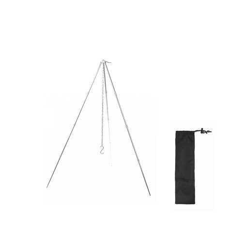 Detachable Campfire Tripod S/L Silver Black Load 2