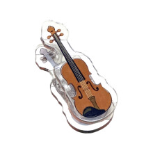 Decoratieve kunststof bladhouder met elastische clip voor-viool