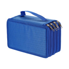 Etui van stof met grote capaciteit, 72 vakken en 4 vakken-Blauw