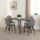 Seconique Marlow & Athens Dining Set X4 Chairs Black Marble 1