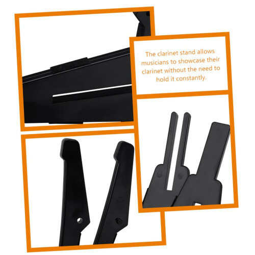 Clarinet Stand with Detachable Secure Support, Stable Balanced Base for Flute Oboe Musicians 2