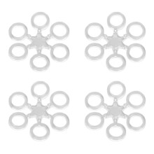50pcs Round Bait Ring Clear Snowflake Carp Bands