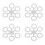 50pcs Round Bait Ring Clear Snowflake Carp Bands 1