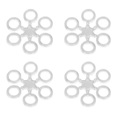 50pcs Round Bait Ring Clear Snowflake Carp Bands